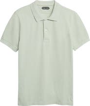 TOM FORD Short Sleeve Cotton Piqué Polo