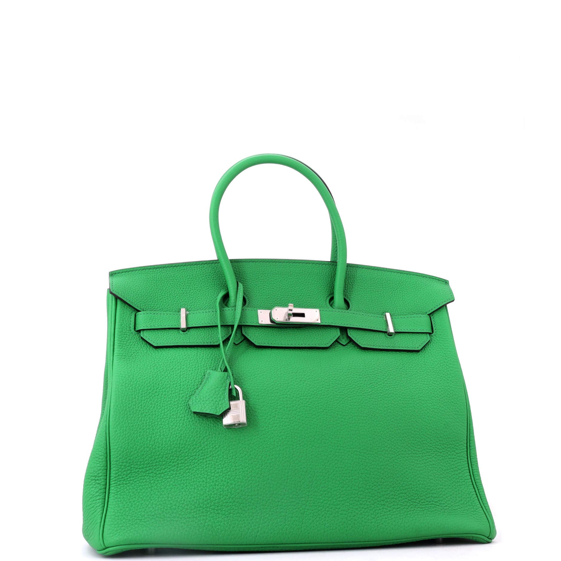 Birkin Handbag Green Togo with Palladium Hardware 35, Alternate, color, Green