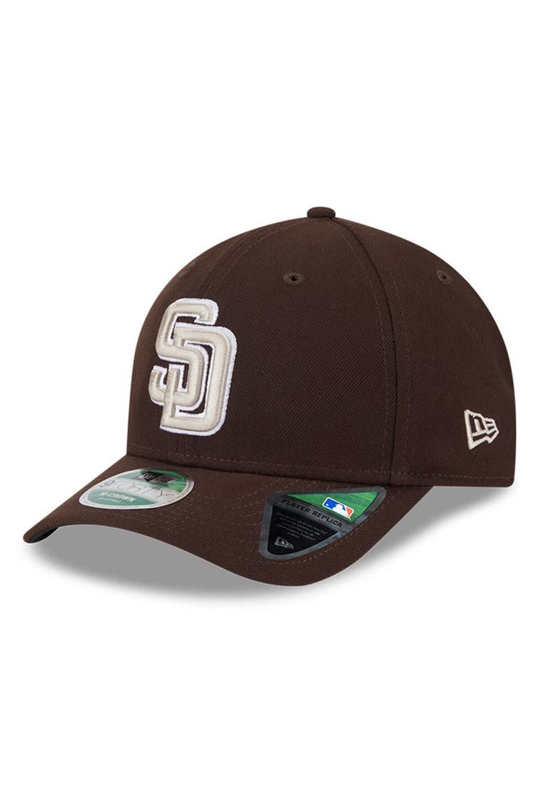 Men's New Era  Brown San Diego Padres Player Replica 9FORTY Adjustable Hat, Main, color, Brown