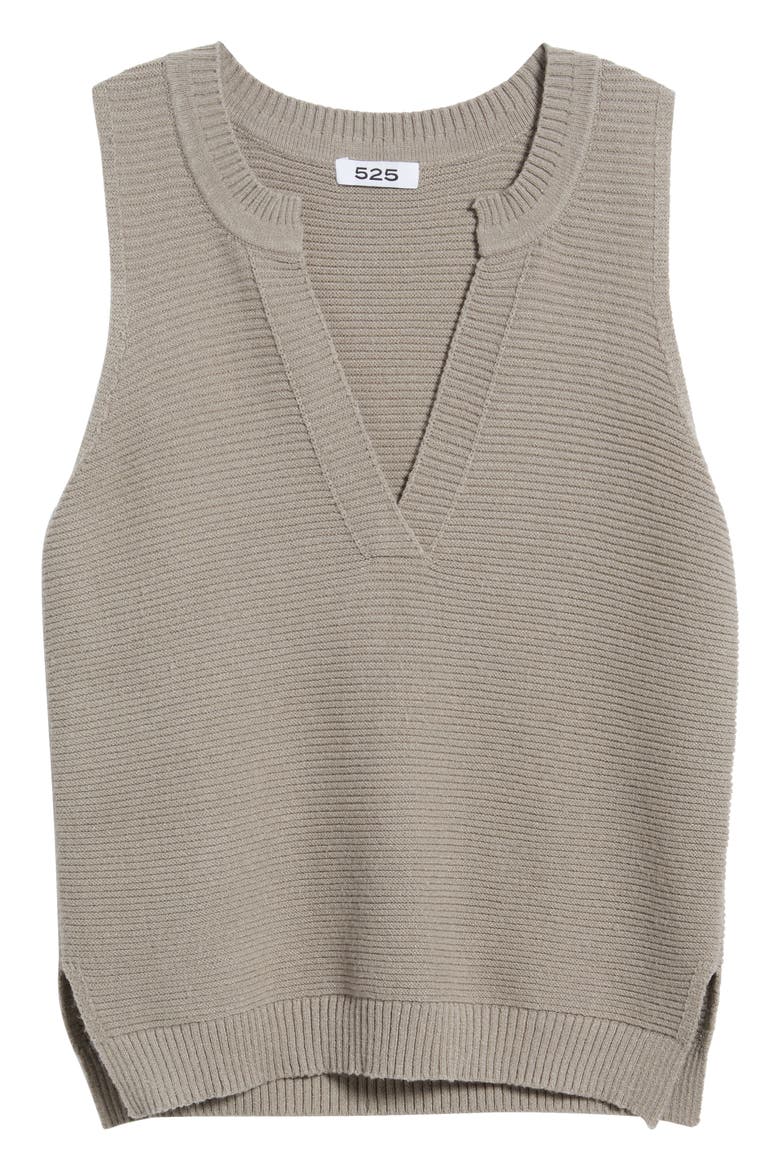 Lillian Relaxed Rib Sweater Tank, Alternate, color, MOON ROCK