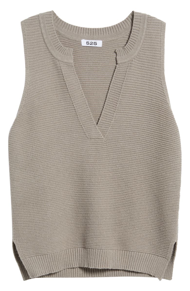 525 america Lillian Relaxed Rib Sweater Tank, Alternate, color, Moon Rock