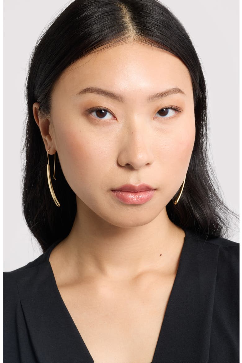 Bar Drop Earrings, Alternate, color, GOLD