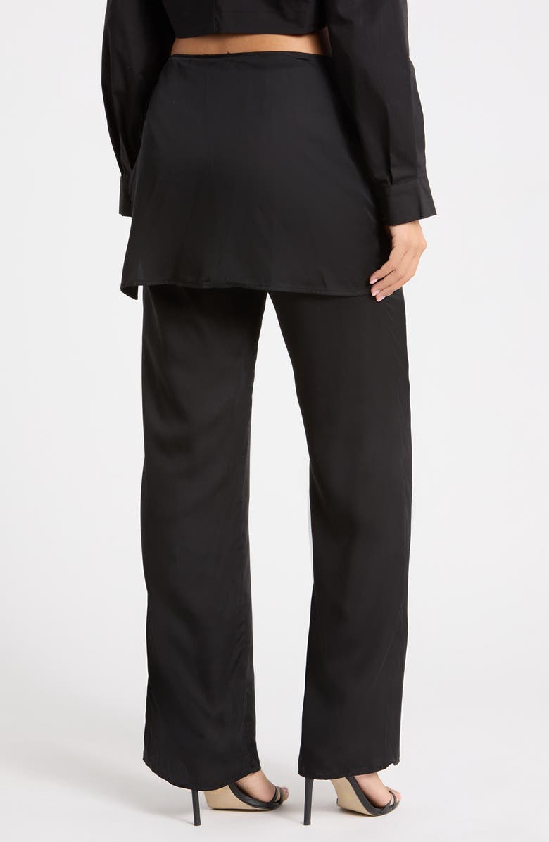 HOUSE OF CB Leona Skirt Pants, Alternate, color, Black