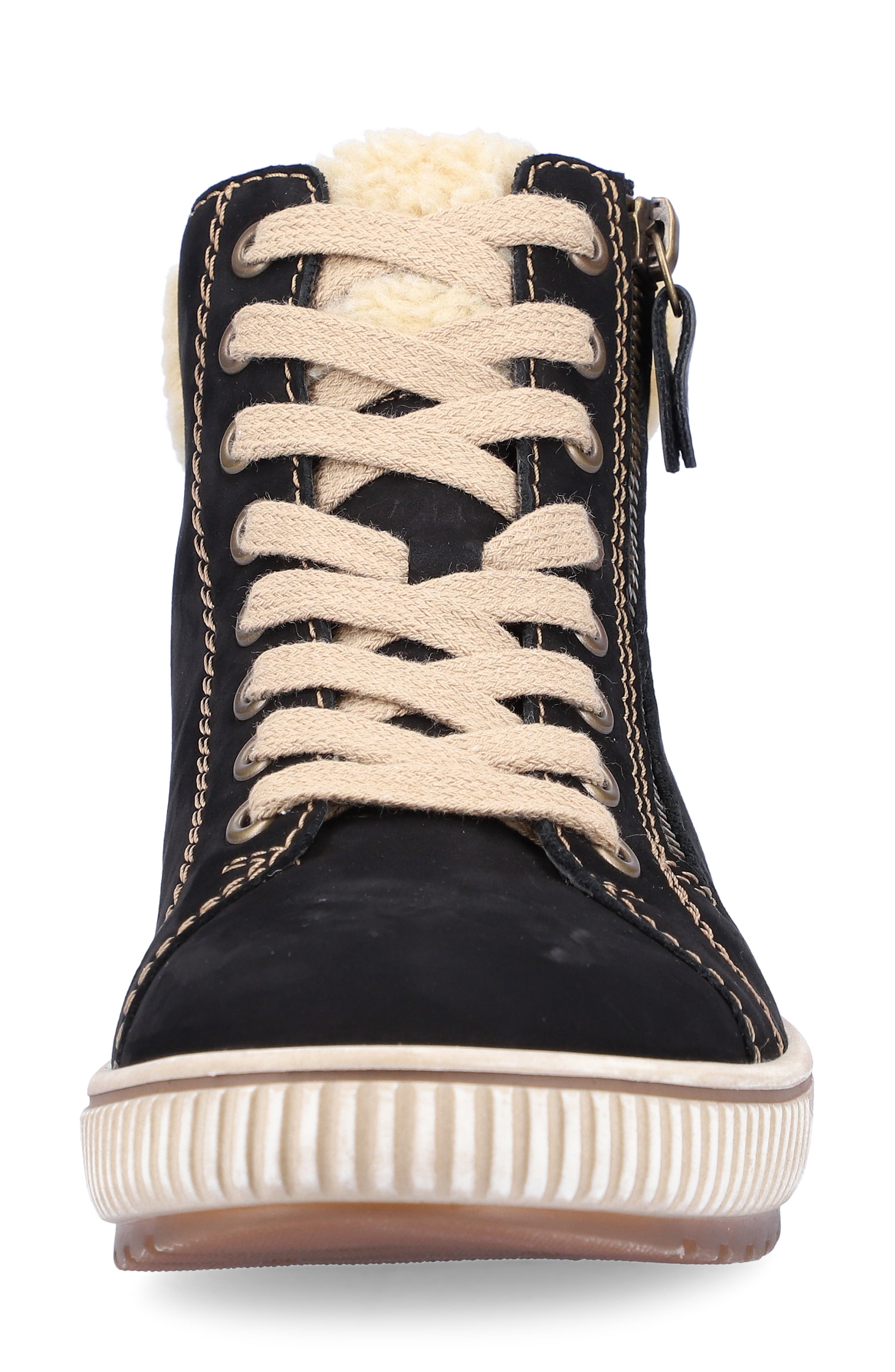 REMONTE Maditta 70 Faux Shearling Trim Sneaker, Alternate, color, 