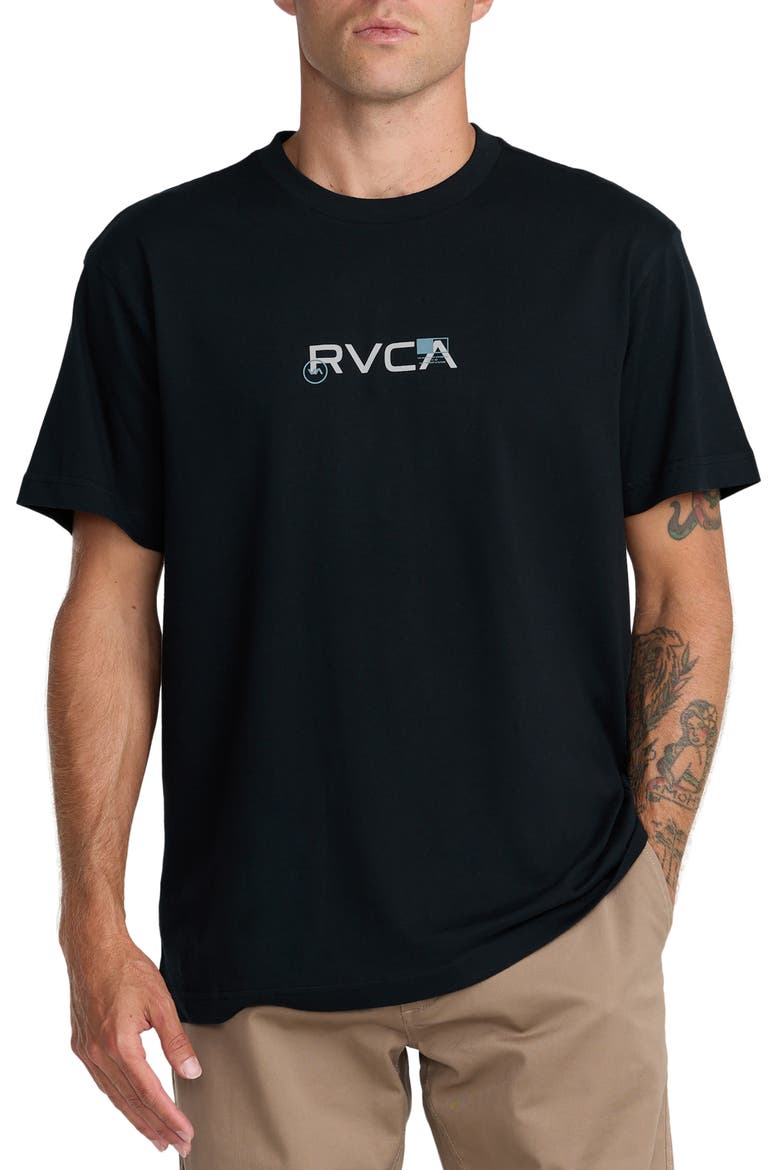 Small Icons Cotton Graphic T-Shirt, Main, color, BLACK