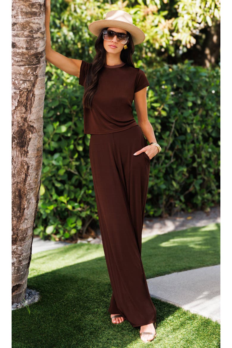 Kai Sheen Jersey Top, Alternate, color, Coco