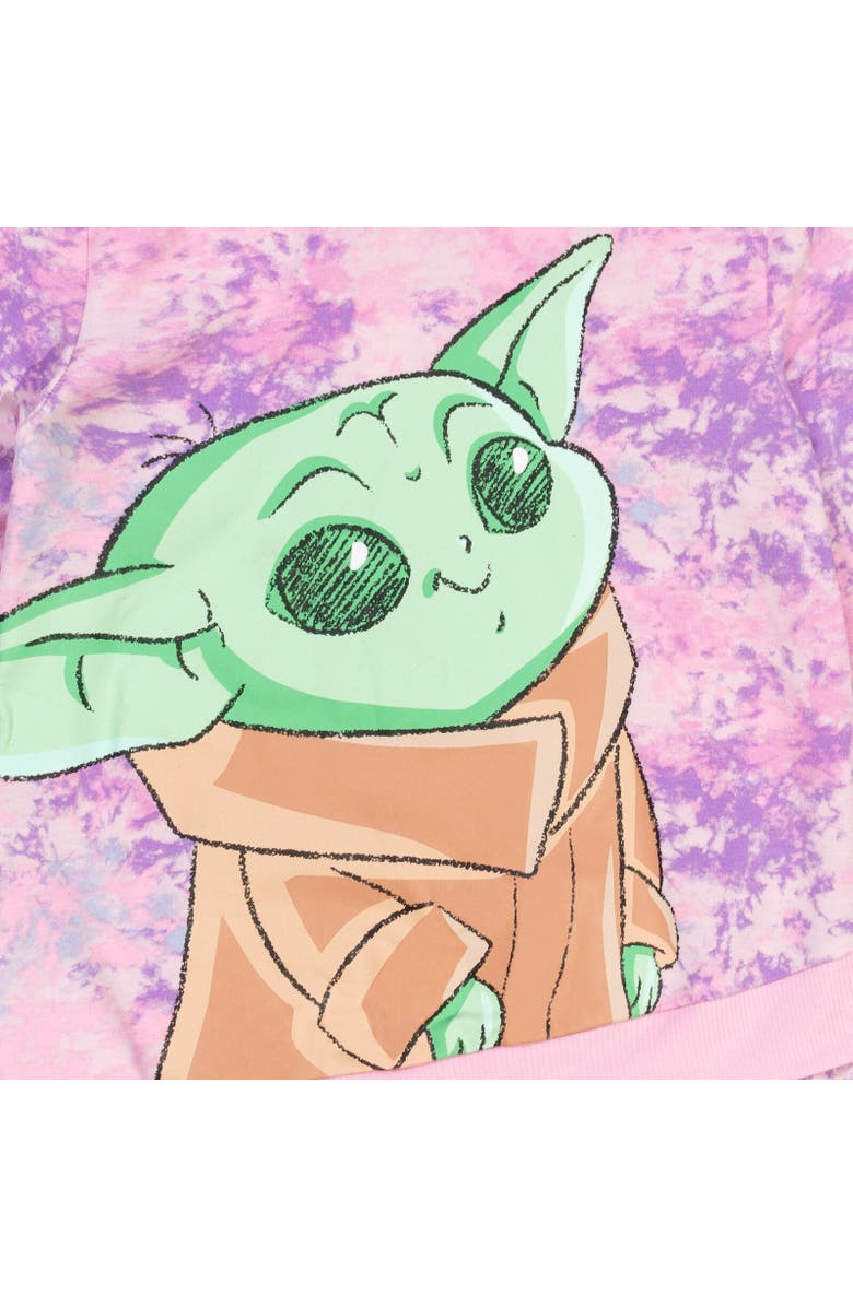 Star Wars Baby Yoda The Mandalorian Pullover Hoodie, Alternate, color, Purple