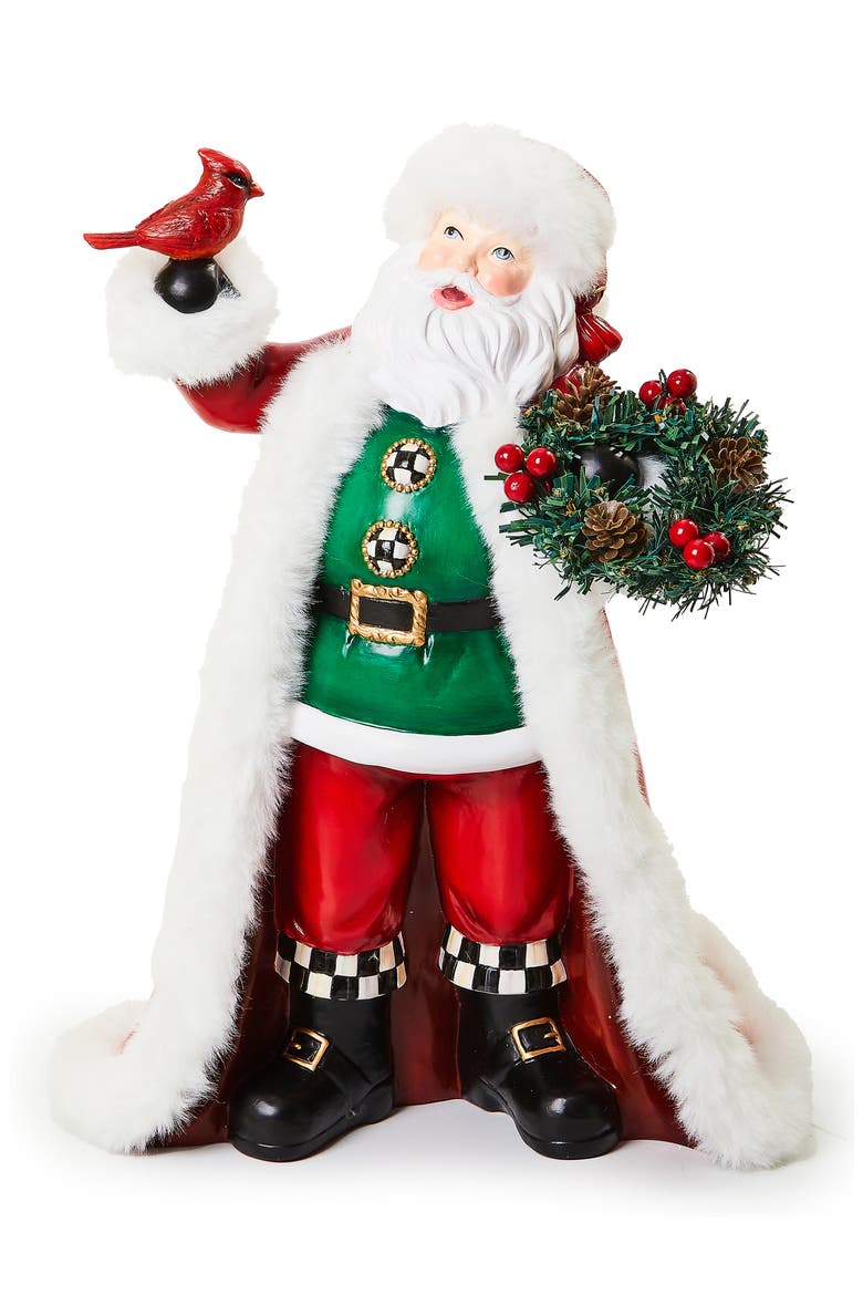 Cozy Christmas Santa Ornament, Main, color, RED