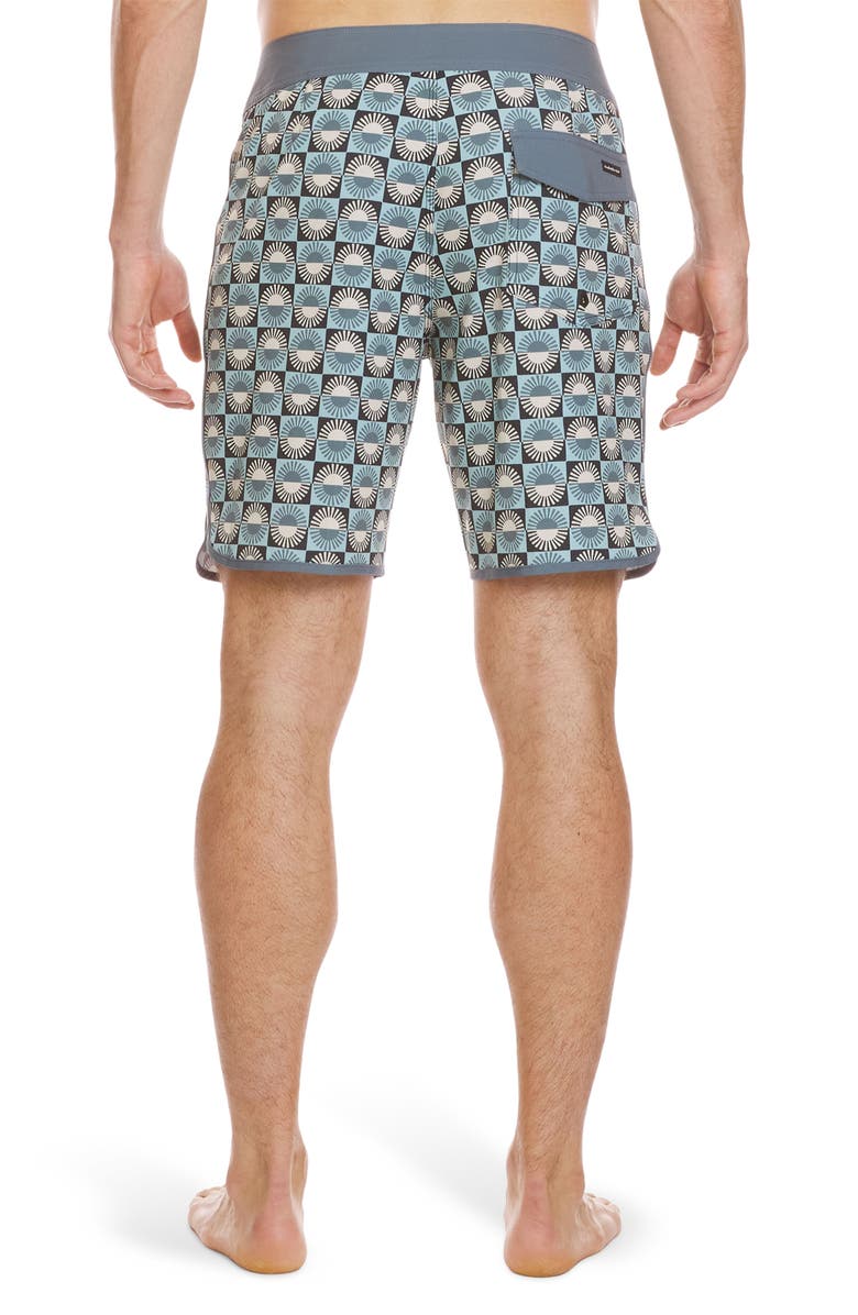 Quiksilver Surfsilk Scallop Board Shorts, Alternate, color, Jade Grey
