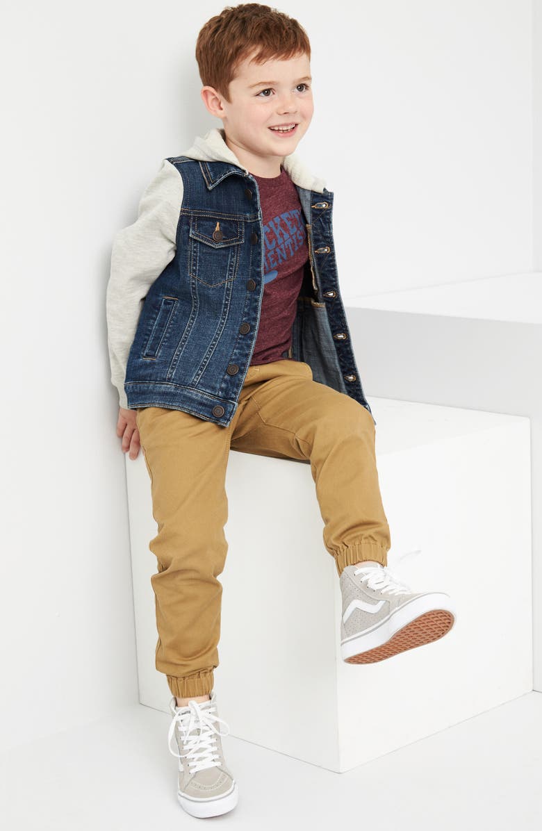 Tucker + Tate Hooded Denim Jacket, Alternate, color,