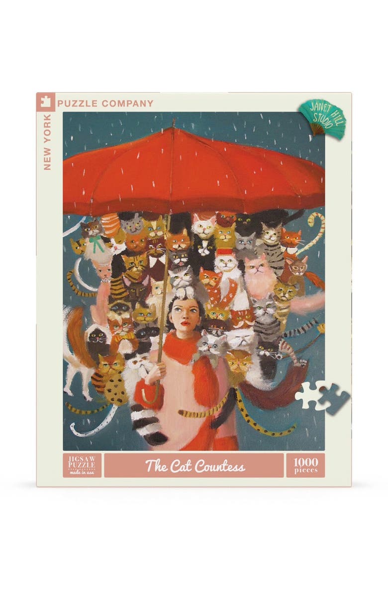 NEW YORK PUZZLE COMPANY The Cat Countess 1000 Piece Puzzle, Main, color, NO COLOR