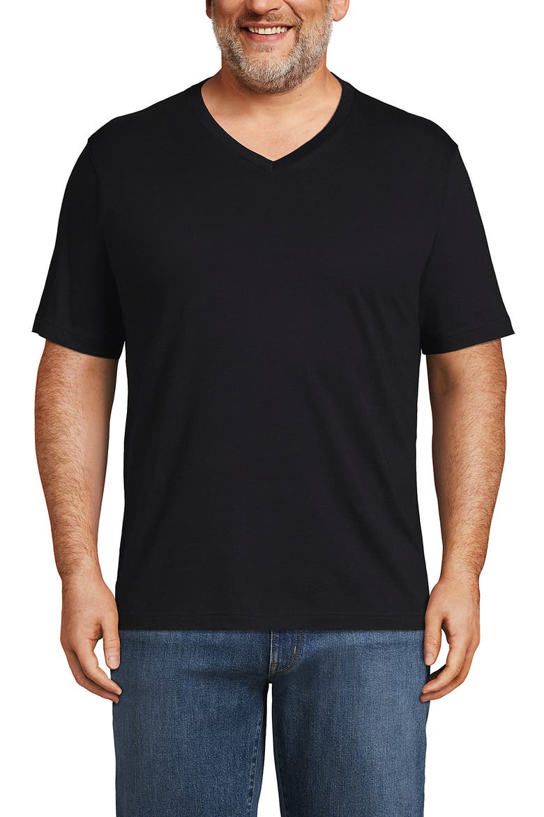 Super-T Short Sleeve V-Neck T-Shirt, Alternate, color, Black