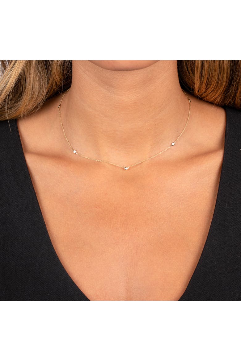 Diamond By the Yard Necklace 14K, Alternate, color, 14K Gold