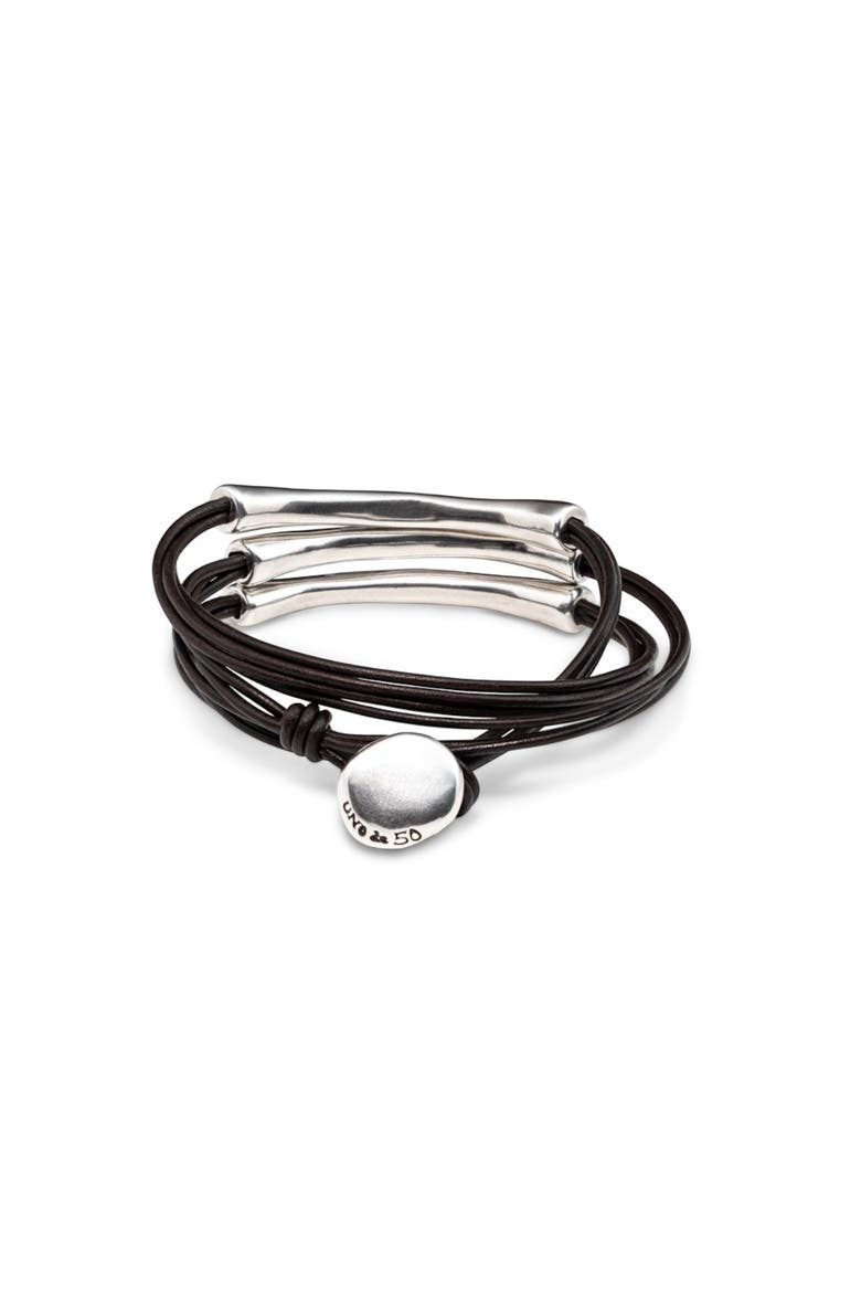 Trine Link Bracelet, Alternate, color, Silver
