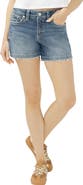 Silver Jeans Co. Suki Curvy Fit Cutoff Denim Shorts