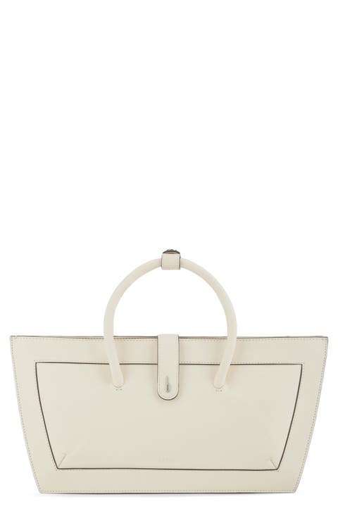 Frida Leather Baguette Top Handle Bag