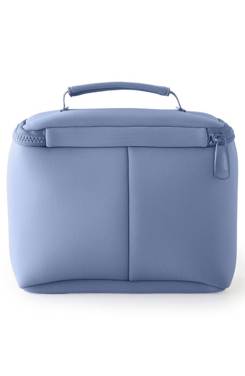 Kusshi Small Neoprene Train Case In Pearl Blue/sand Pink