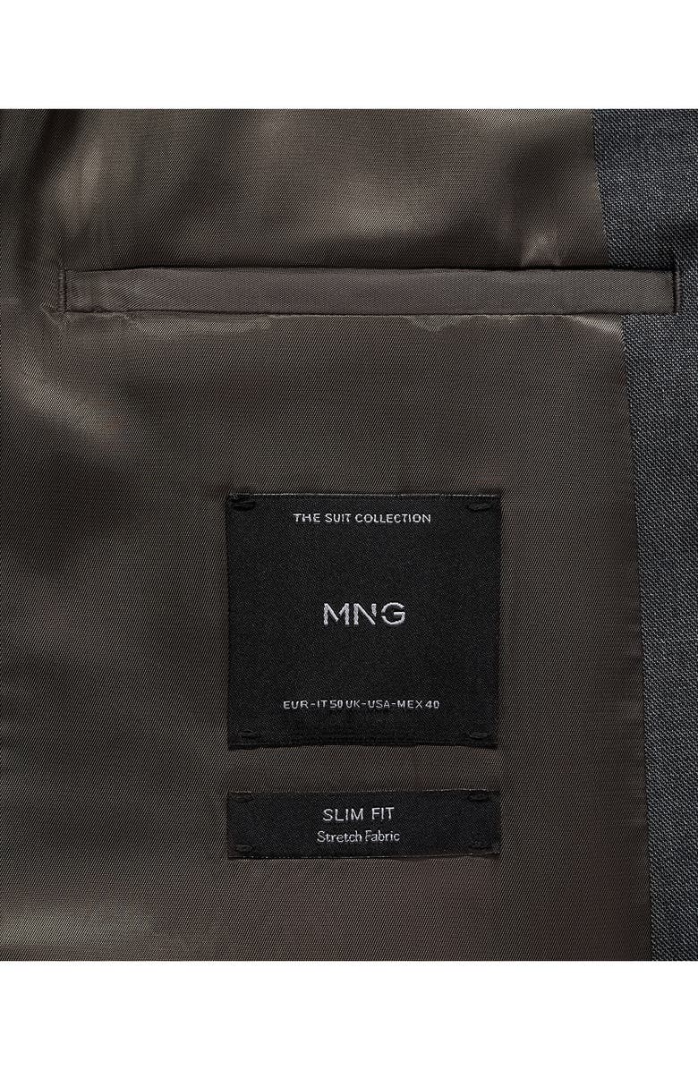 MANGO Slim Fit Suit Blazer, Alternate, color, Grey