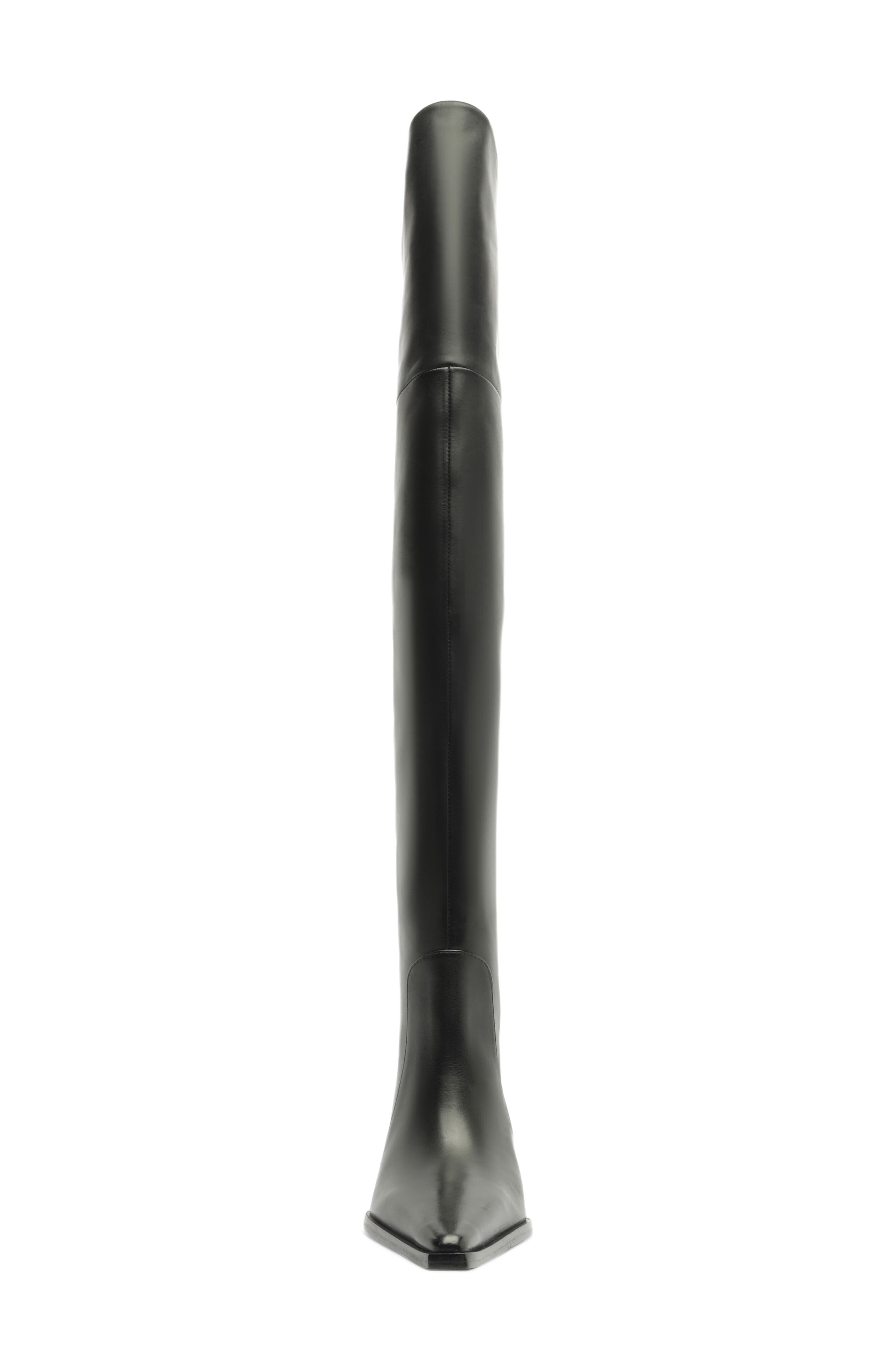 Raffaela Over the Knee Leather Boot, Alternate, color, BLACK