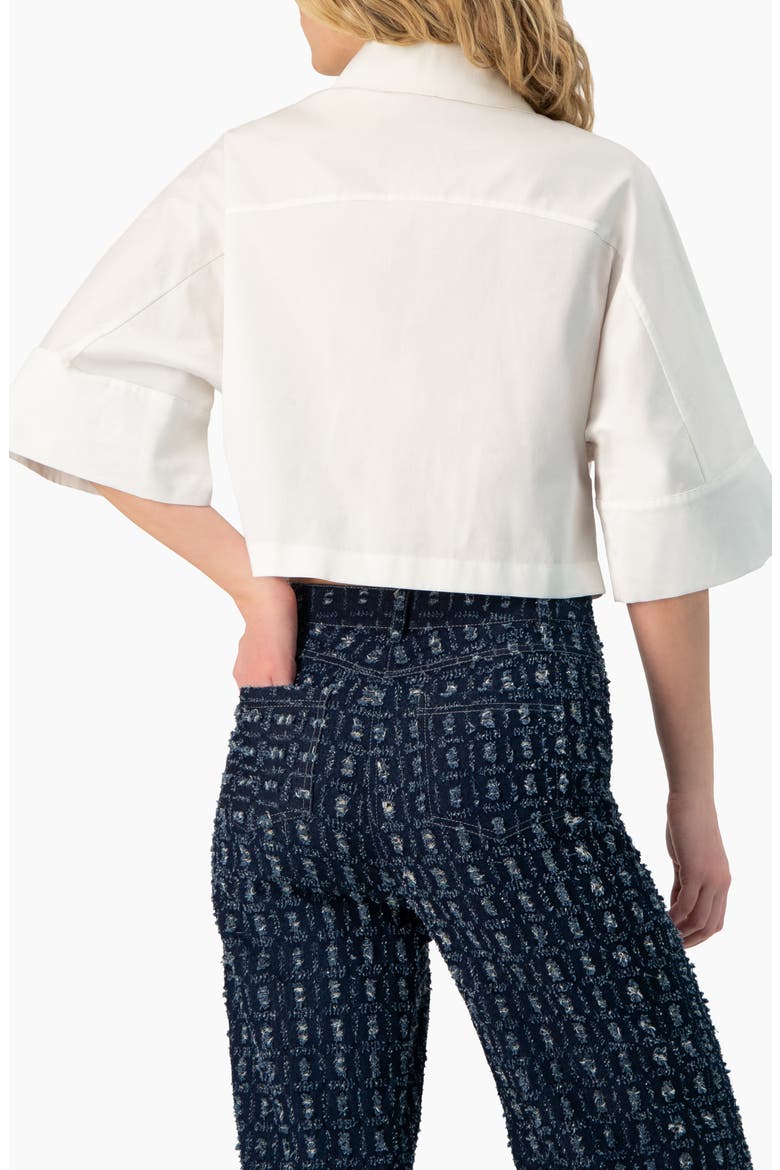 Dolman Sleeve Wide Shirt, Alternate, color, White