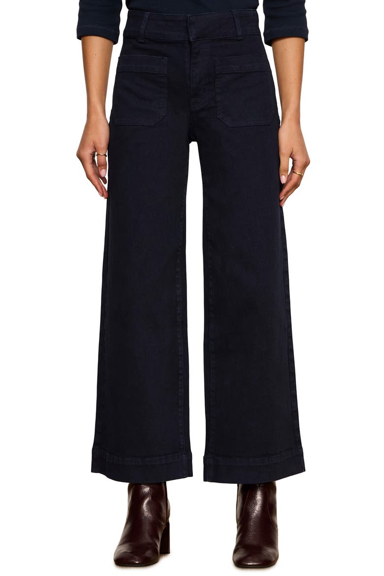 Chelsea Patch Pocket Wide Leg Jeans, Alternate, color, NAVY BLAZER BLUE