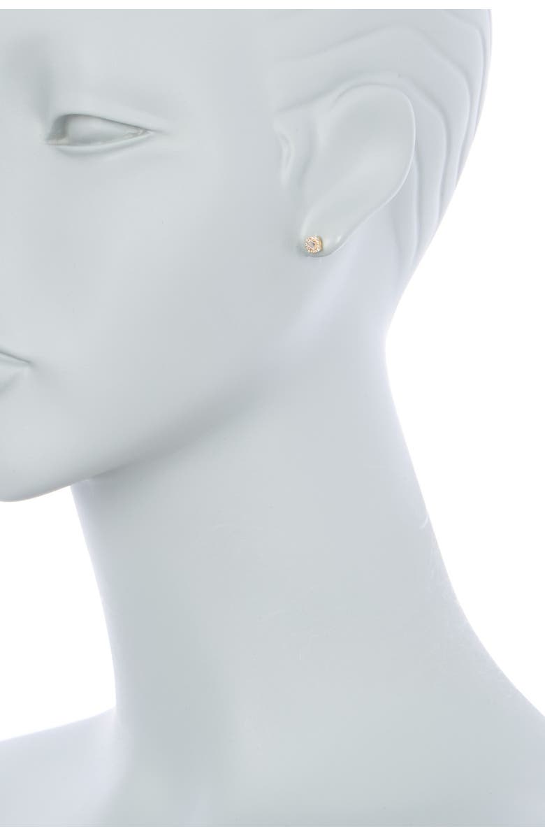 Bony Levy 18K Gold Petite Mika Diamond Stud Earrings - 0.17 ctw, Alternate, color, 