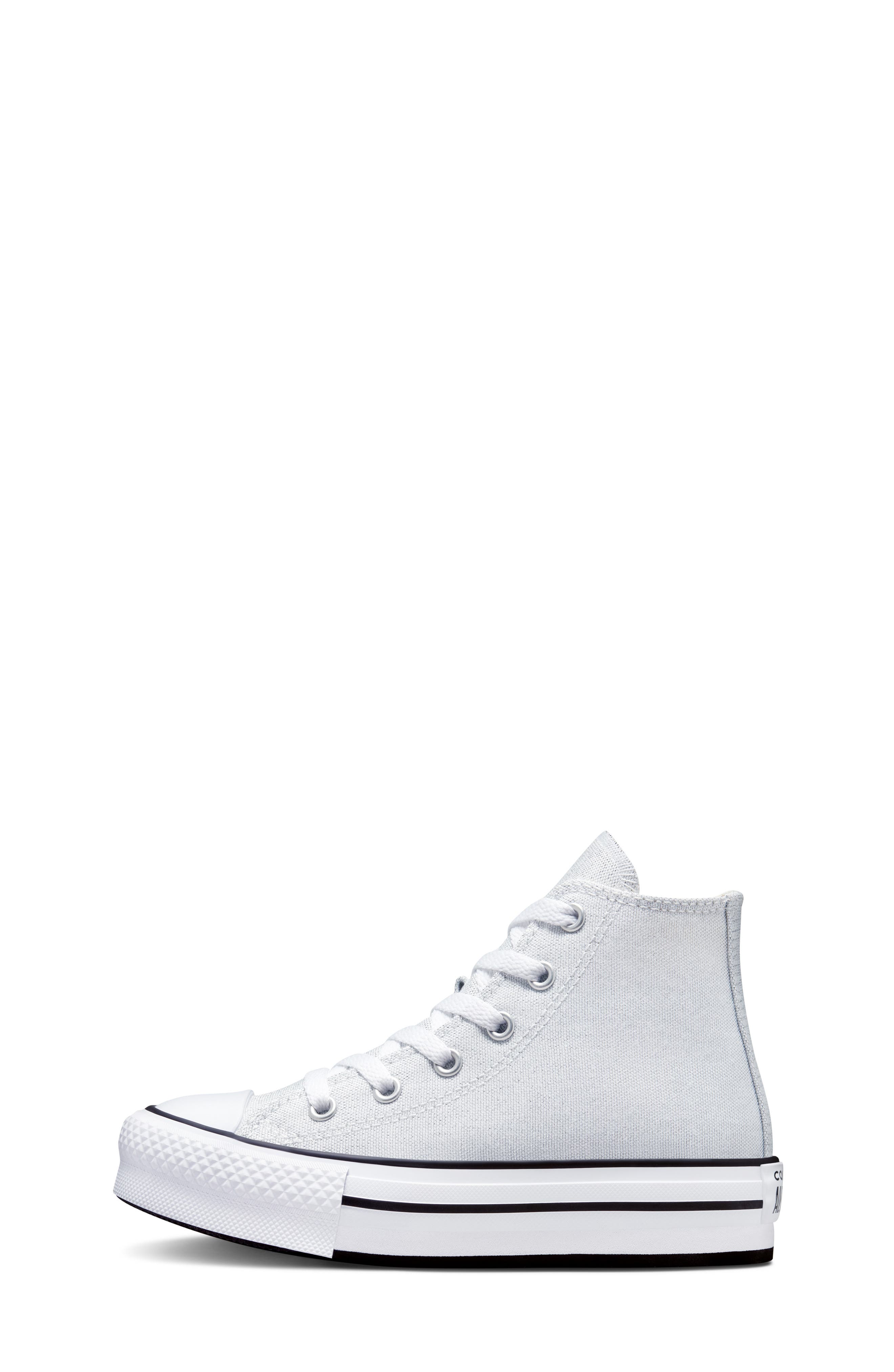 Chuck Taylor® All Star® Eva Lift High Top Platform Sneaker, Alternate, color, WHITE/SILVER/IVORY
