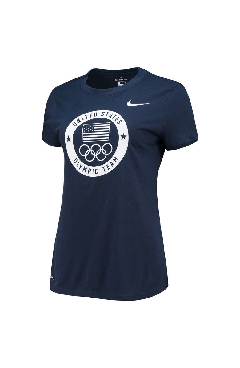 Nike Women's Nike Navy Team USA Performance T-Shirt, Alternate, color,