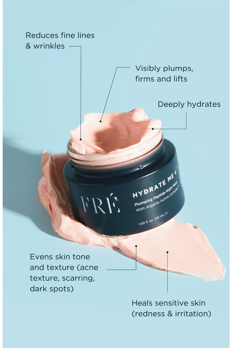 HYDRATE ME + Plumping Peptide Night Mask, Alternate, color, Light Pink
