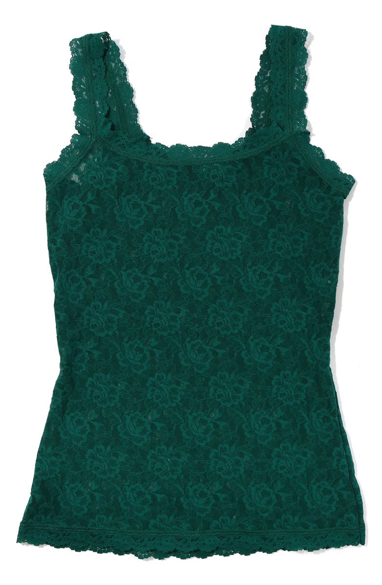 Hanky Panky Lace Camisole, Main, color, Spruce Green