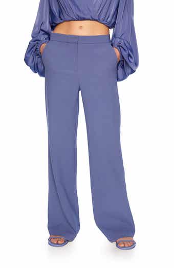 Susana Monaco Pebble Weave Wide Leg Pants