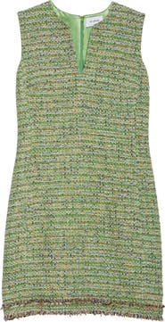 ST. JOHN Larkin Metallic Tweed Sheath Dress