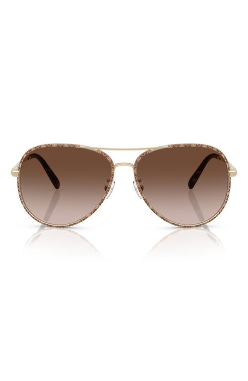 Tory Burch 60mm Pilot Sunglasses