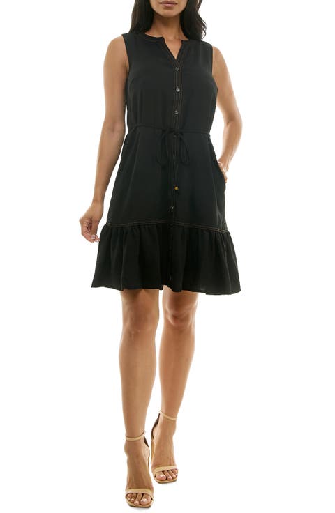 Tie Waist Shirtdress