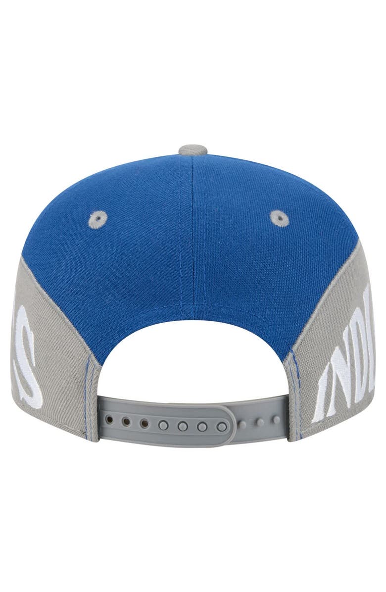 New Era Men's New Era  Royal/Gray Indianapolis Colts Split 9FIFTY Snapback Hat, Alternate, color, Royal