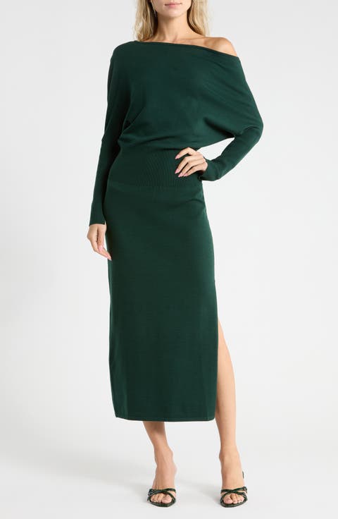 Janese Off Shoulder Midi Dress