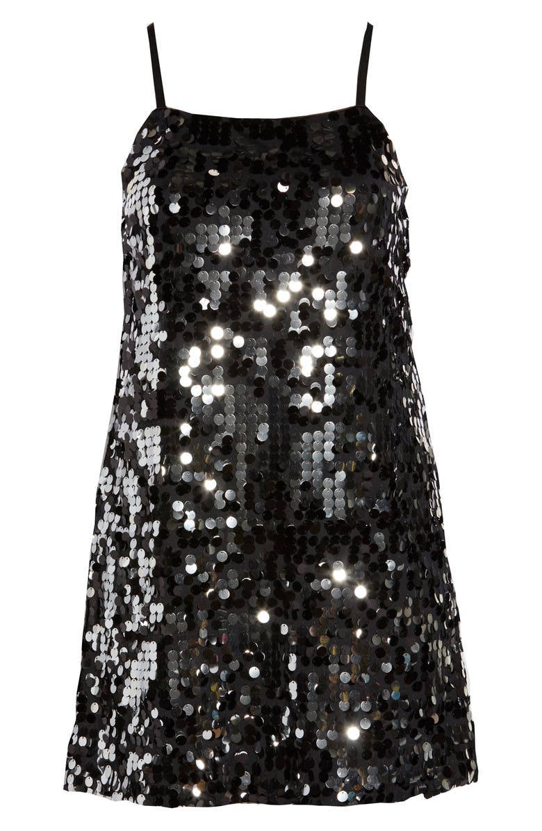 Leith Sequin Square Neck Dress, Alternate, color, 