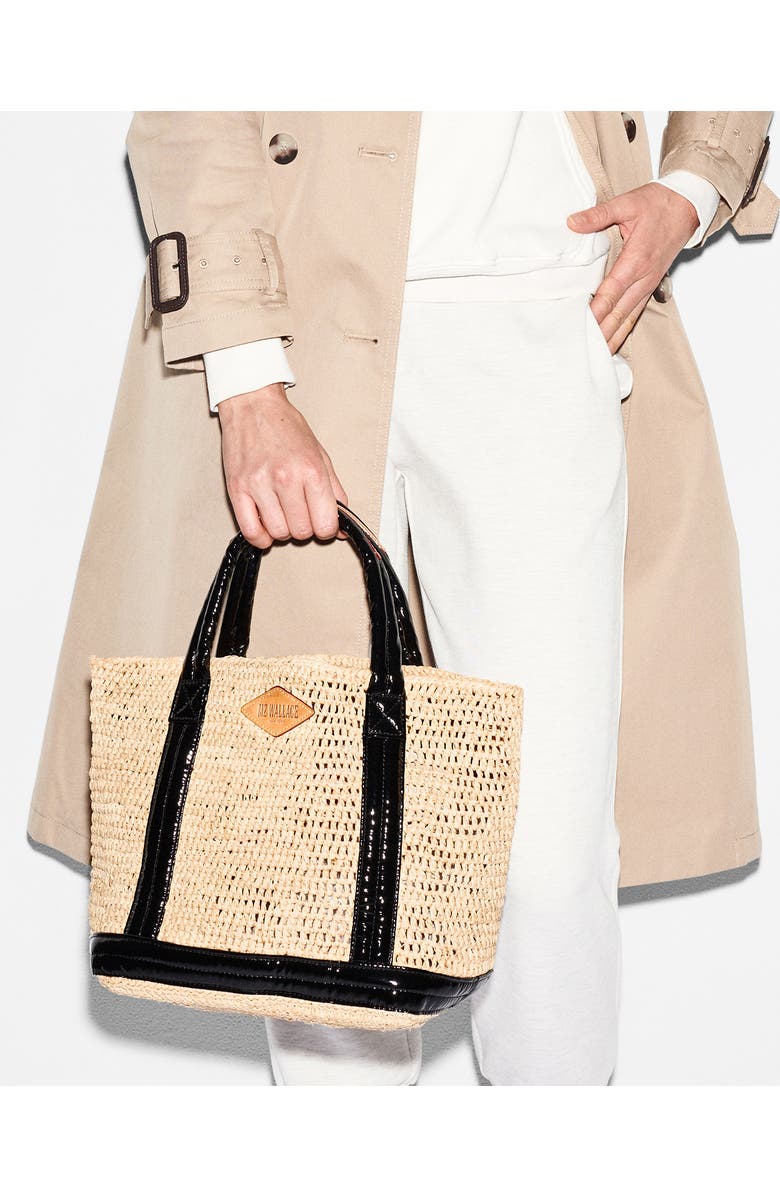MZ Wallace Small Raffia Tote, Alternate, color,