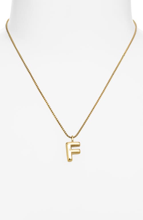 Open Edit Waterproof Bubble Initial Pendant Necklace