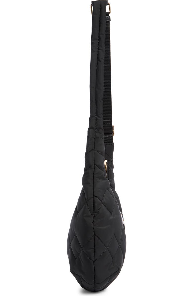 Marc Jacobs Quilted Nylon Shoulder Bag, Alternate, color, Black