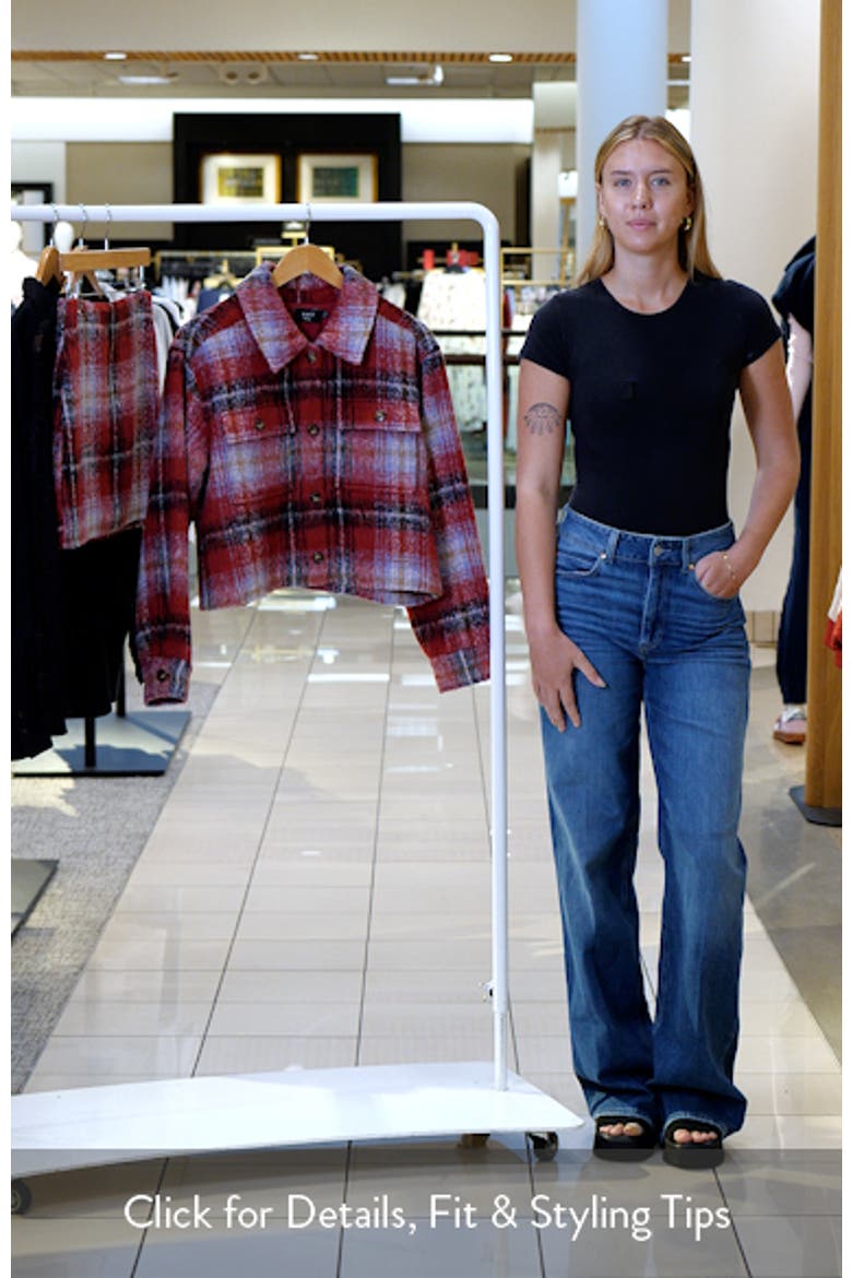 Margaret Plaid Crop Shirt Jacket video