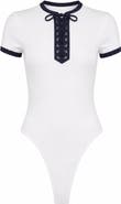 Fleur Du Mal Ivy Ringer Solid Bodysuit