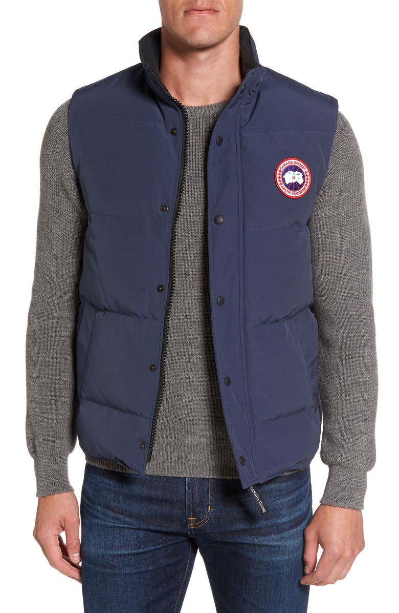 Canada Goose Garson Slim Fit Quilted Down Vest, Main, color, 