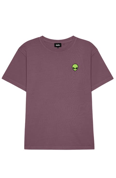 Mens Alien Midweight Garment Dye Tee