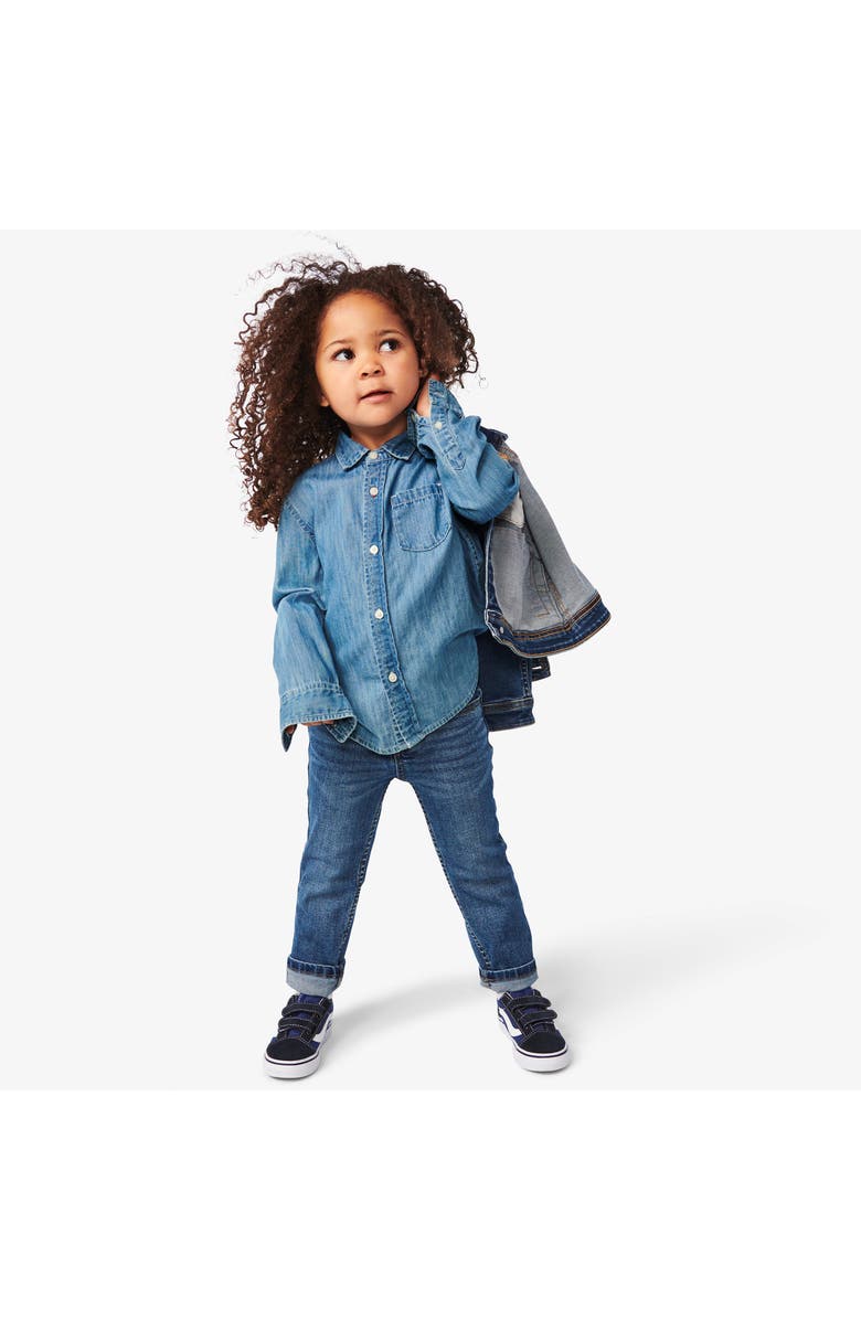Primary Long Sleeve Chambray Button Down, Alternate, color,