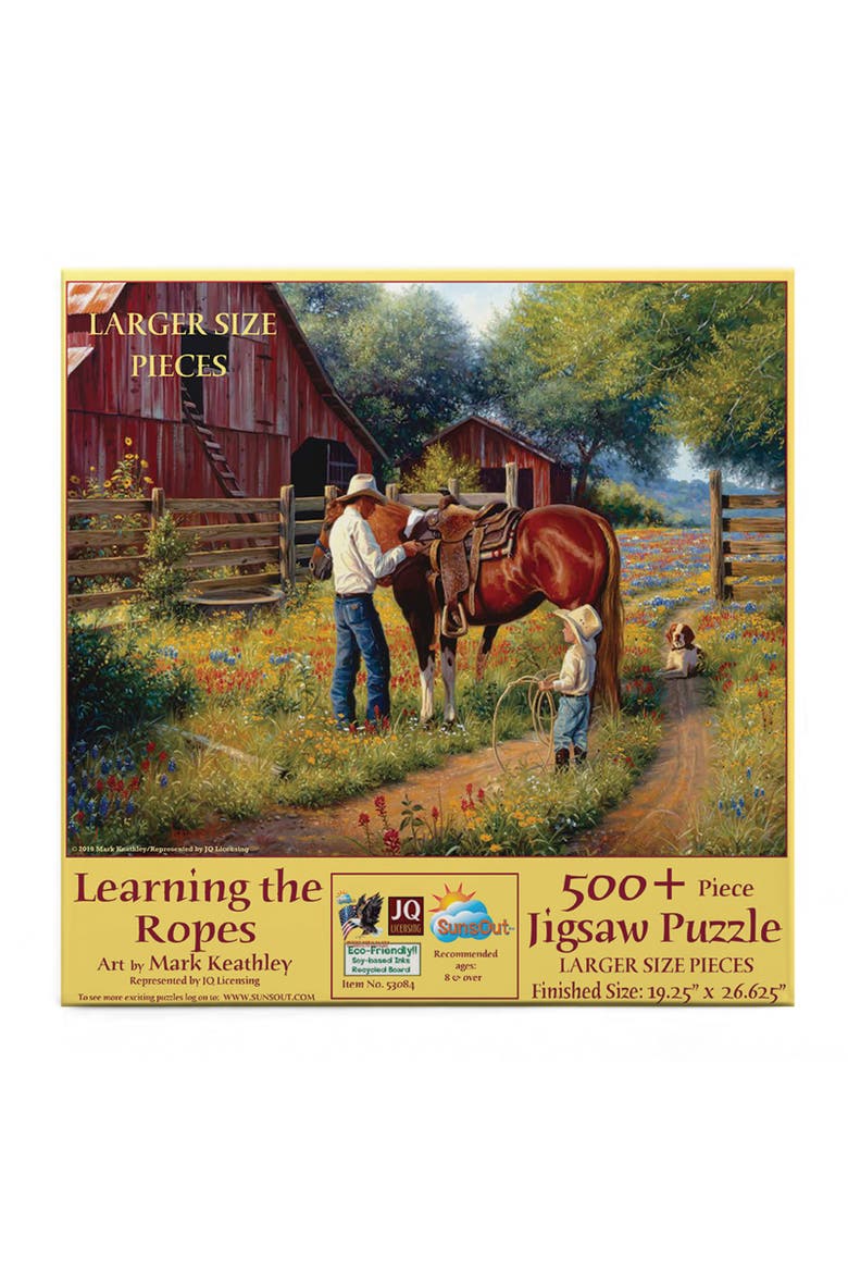 Learning the Ropes 500 piece Jigsaw Puzzle for Adults Large Pieces, Alternate, color, Multicolor