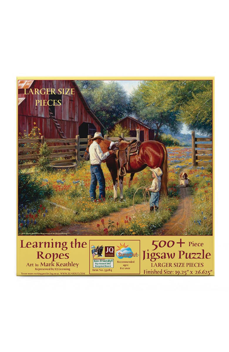 Sunsout Learning the Ropes 500 piece Jigsaw Puzzle for Adults Large Pieces, Alternate, color, Multicolor