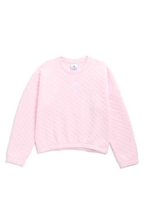 Kids' Quilted Crewneck Fleece Sweatshirt (Big Kid)