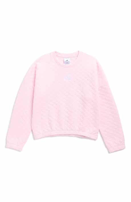 adidas Kids' Quilted Crewneck Fleece Sweatshirt