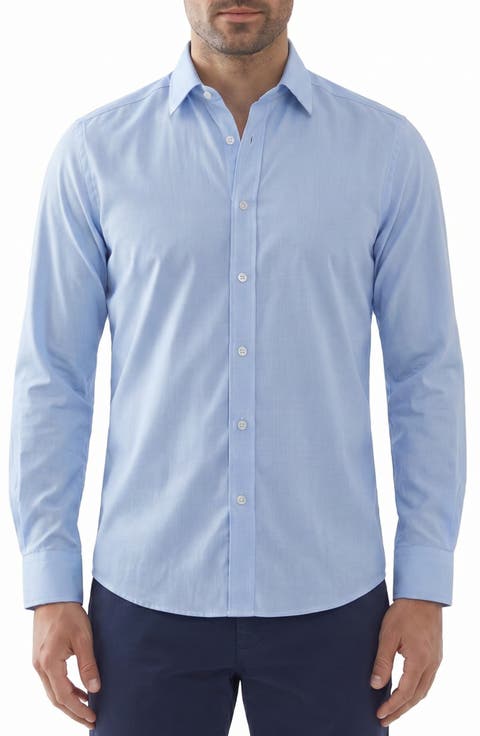 Stretch Long Sleeve Button Up Shirt